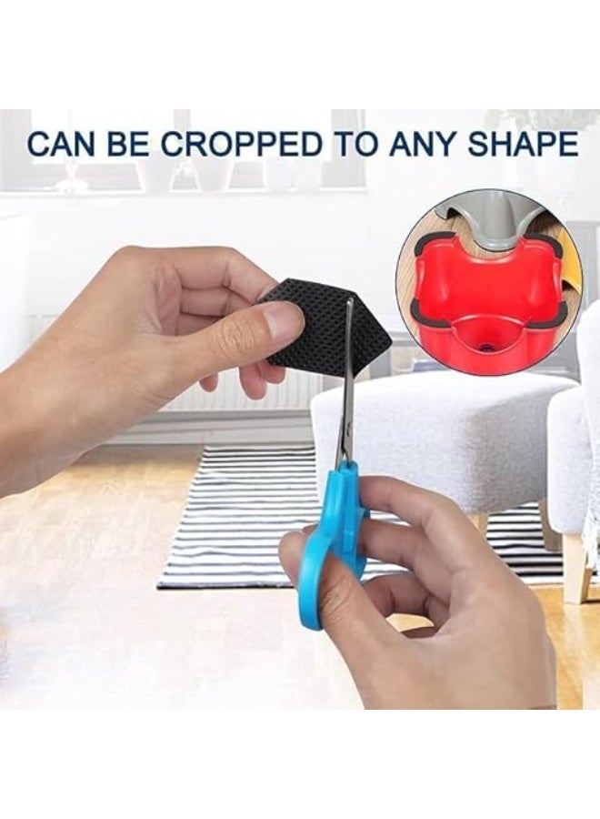 وسادات واقية فاخرة  من بلاستيك ايفا ذاتية اللصق ومضادة للخدش لتثبيت أرجل الأثاث والأرضيات الخشبية الصلبة، عبوة اقتصادية من 18 قطعة - Image 5